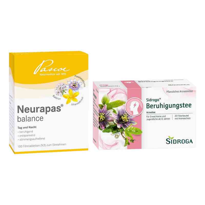 Neurapas Balance Tabletten + Sidroga Beruhigungstee 1 Set von  PZN 08105642