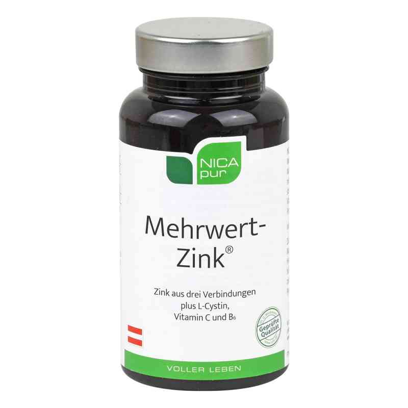 Nicapur Mehrwert-zink Kapseln 60 stk von NICApur Micronutrition GmbH PZN 12412185