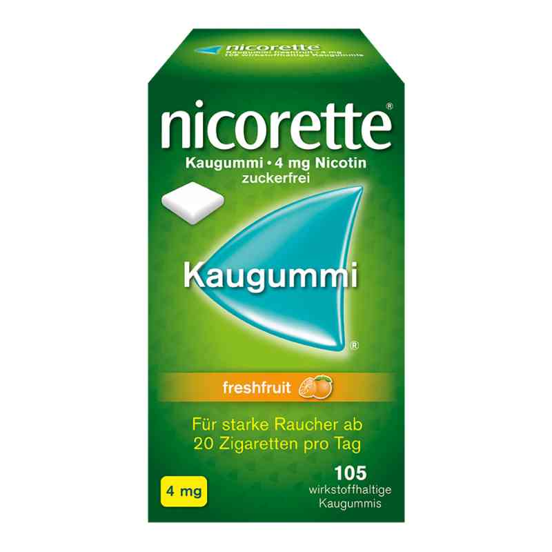 nicorette® Kaugummi 4 mg freshfruit 105 stk von Kenvue Germany GmbH (OTC) PZN 01642887