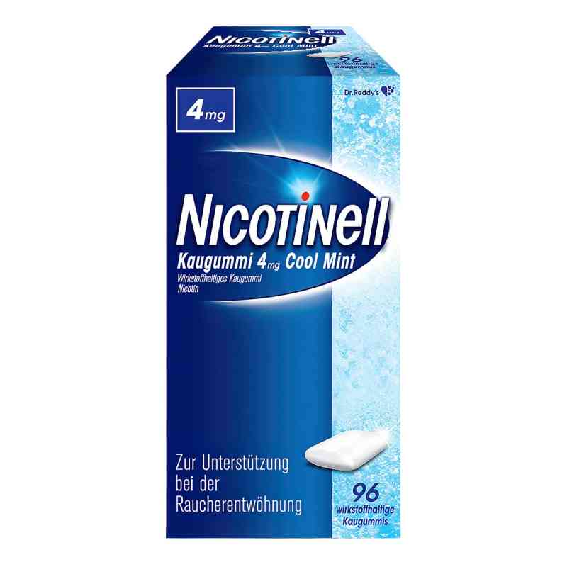 Nicotinell Kaugummi 4 mg Cool Mint (Minz-Geschmack) 96 stk von Cooper Consumer Health Deutschland GmbH PZN 06580375