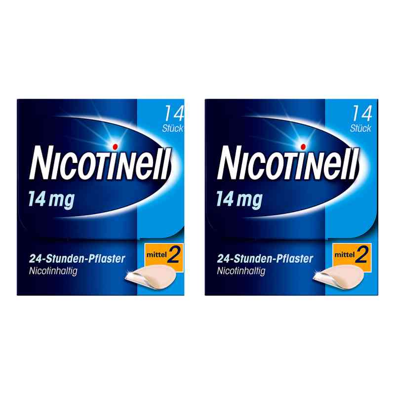 Nicotinell Paket 14 mg (ehemals 35 mg) 24-Stunden-Pflaster 2x14 stk von Cooper Consumer Health Deutschland GmbH PZN 08130246