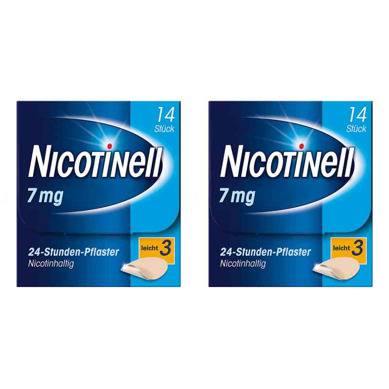 Nicotinell Paket 7 mg (ehemals 17,5 mg) 24-Stunden-Pflaster 2x14 stk von Cooper Consumer Health Deutschland GmbH PZN 08130247