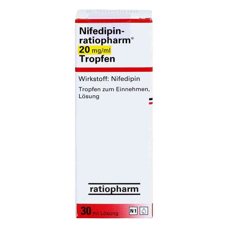 Nifedipin-ratiopharm 20 mg/ml Tropfen zum Einnehmen 30 ml von ratiopharm GmbH PZN 03146891