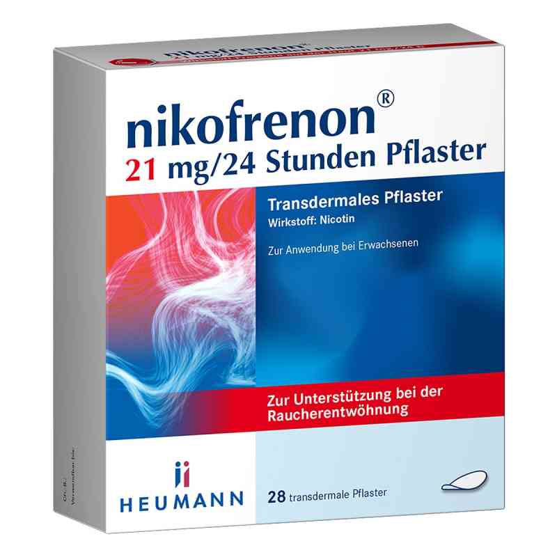 Nikofrenon 21 mg/24 Stunden Pflaster 28 stk von HEUMANN PHARMA GmbH & Co. Generica KG PZN 15993283