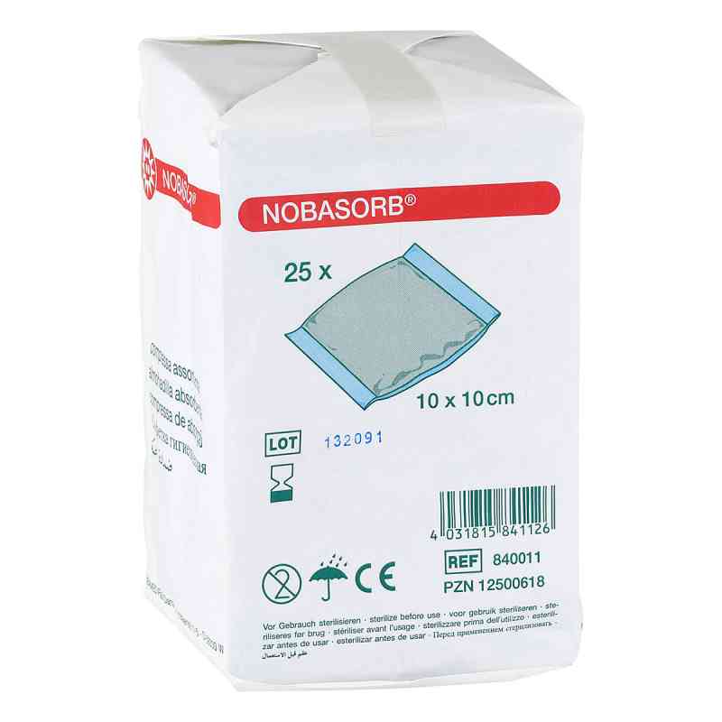 Nobasorb Saugkompressen 10x10 cm 25 stk von 1001 Artikel Medical GmbH PZN 13981637