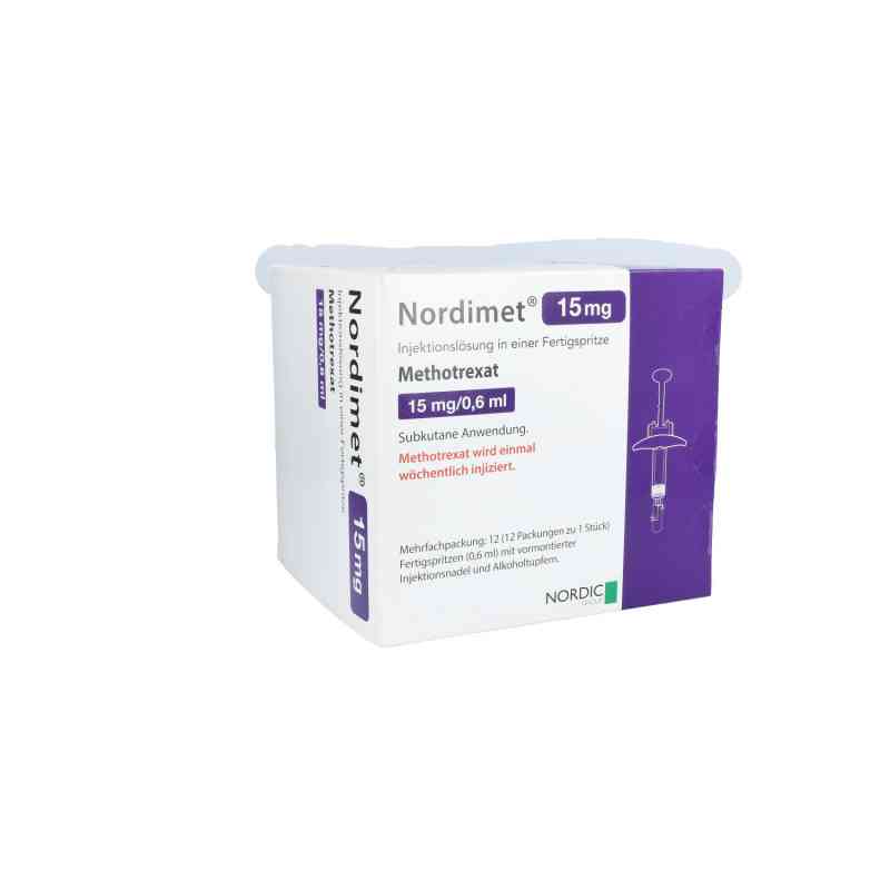 Nordimet 15 mg Injektionslösung i.e.fertigspritze 12 stk von Nordic Pharma GmbH PZN 15264851