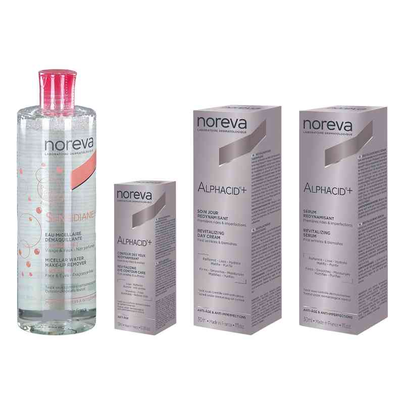 Noreva Sensidiane Miz.-reinigung & Alphacid+ Creme, Gel & Serum 1 Set von Laboratoires Noreva GmbH PZN 08105342