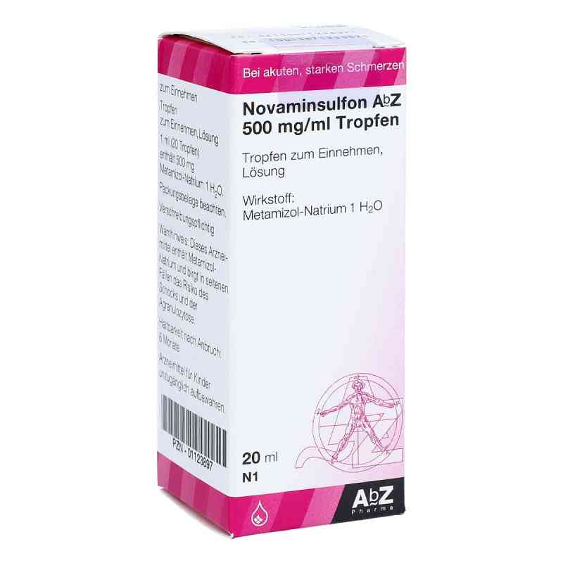 Novaminsulfon Abz 500 mg/ml Tropfen zum Einnehmen 20 ml von AbZ Pharma GmbH PZN 01123897