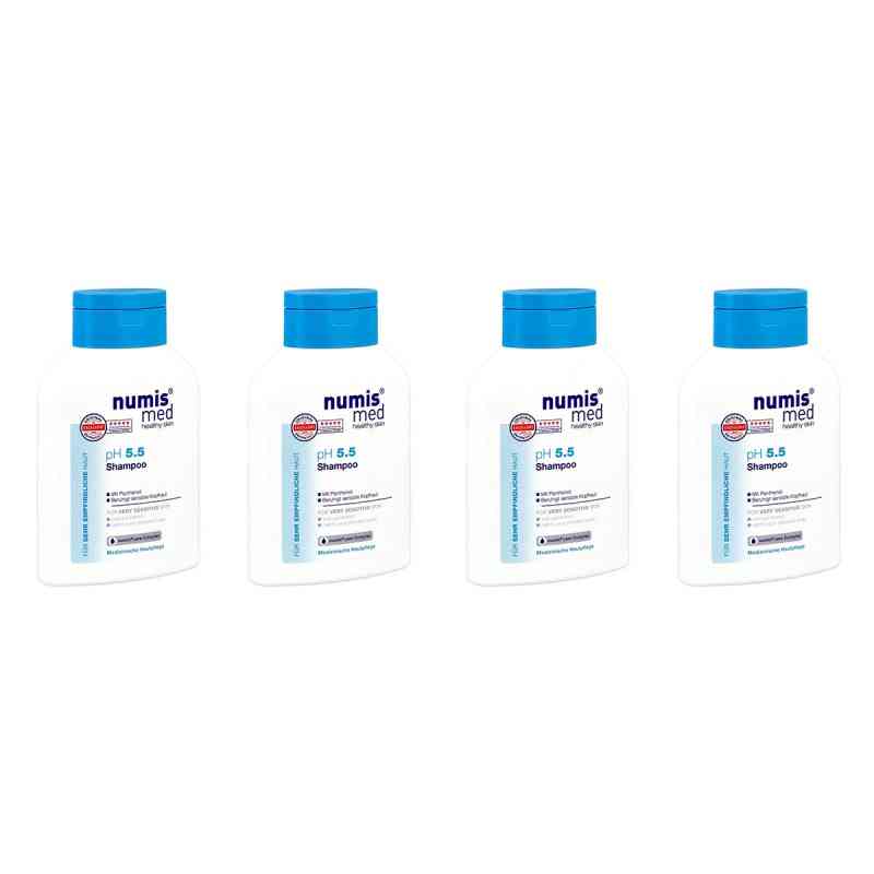 Numis Med pH 5.5 Shampoo 4x200 ml von Schröder Cosmetics GmbH & Co. KG PZN 08105170