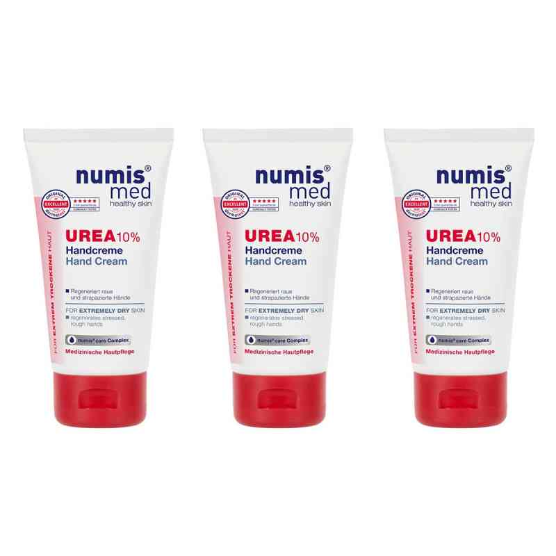 numis® med UREA 10% Handcreme 3x75 ml von Schröder Cosmetics GmbH & Co. KG PZN 08105172