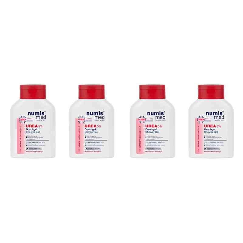Numis Med Urea 5% Duschgel 4x200 ml von Schröder Cosmetics GmbH & Co. KG PZN 08105176