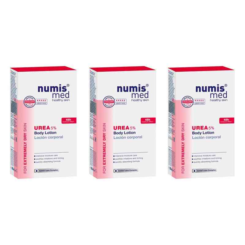 Numis Med Urea 5% Körperlotion 3x300 ml von Schröder Cosmetics GmbH & Co. KG PZN 08105173