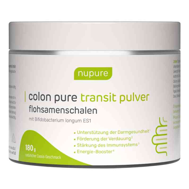 Nupure Colon Pure Transit Pulver Flohsamenschalen 180 g von AixSwiss B.V. PZN 18873237