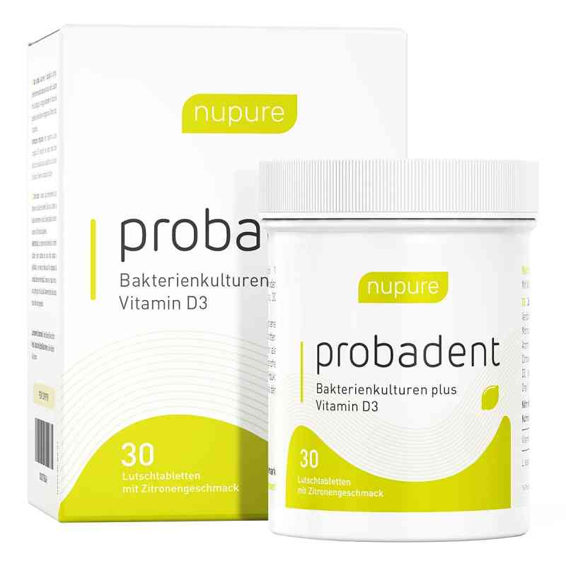 Nupure probadent lemon Mundflora Probiotikum Lutschtabletten 30 stk von AixSwiss B.V. PZN 15399798