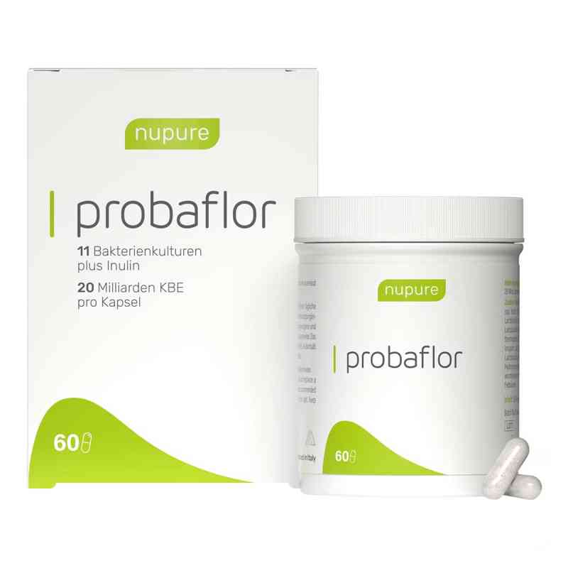 Nupure probaflor Probiotikum magensaftresistent Kapseln 60 stk von AixSwiss B.V. PZN 15399806