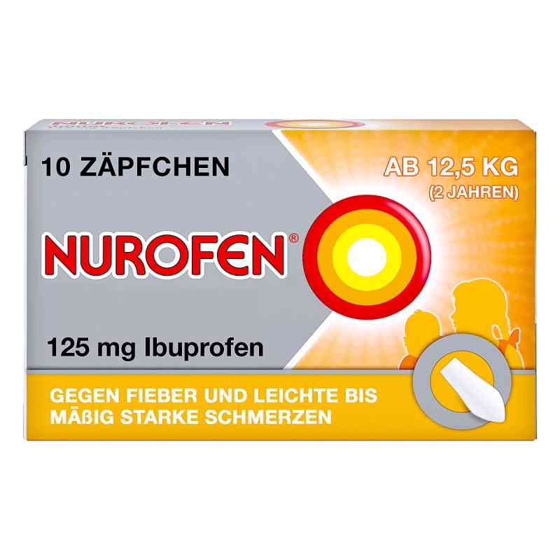 NUROFEN Junior 125 mg Zäpfchen für Kinder 10 stk von Reckitt Benckiser Deutschland GmbH PZN 04660785