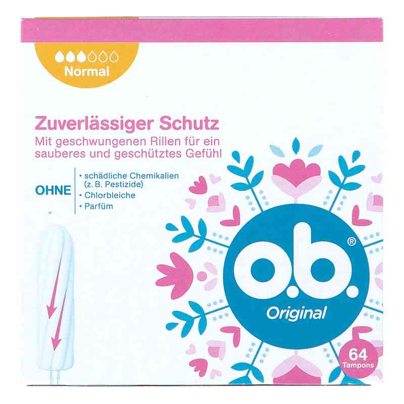 O.b. Original Tampons normal 64 stk von Kenvue Germany GmbH (Mass) PZN 10715800