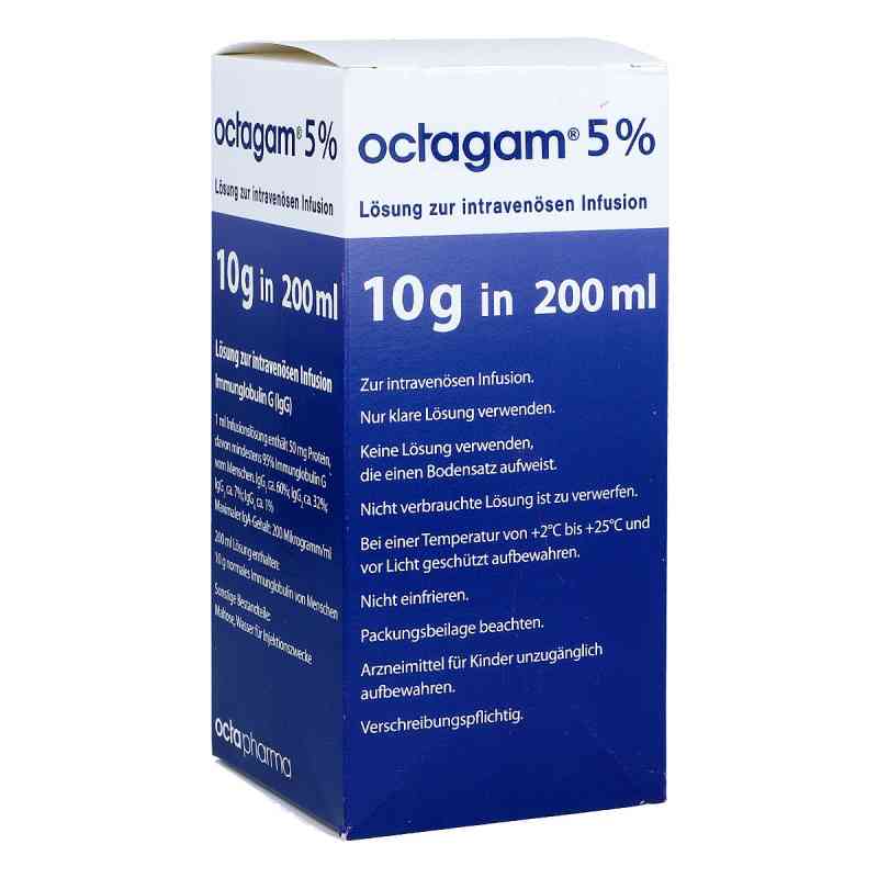 Octagam 5% 10 g Igg Lösung zur, zum intravenös.Infusion 200 ml