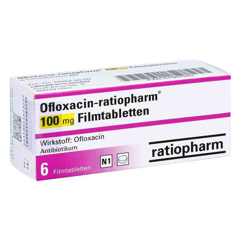 Ofloxacin-ratiopharm 100mg 6 stk von ratiopharm GmbH PZN 01567370