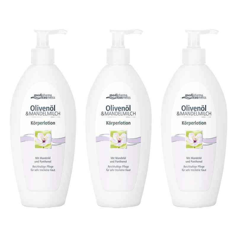 Olivenöl & Mandelmilch Körperlotion 3x500 ml von Dr. Theiss Naturwaren GmbH PZN 08104800
