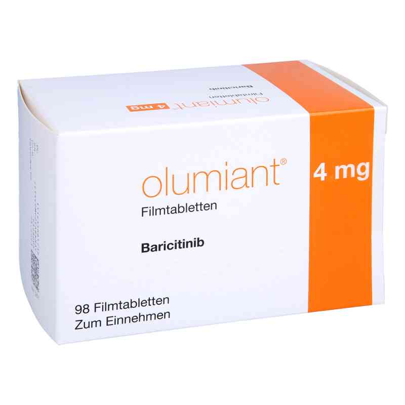Olumiant 4 mg Filmtabletten 98 stk von axicorp Pharma B.V. PZN 14356657