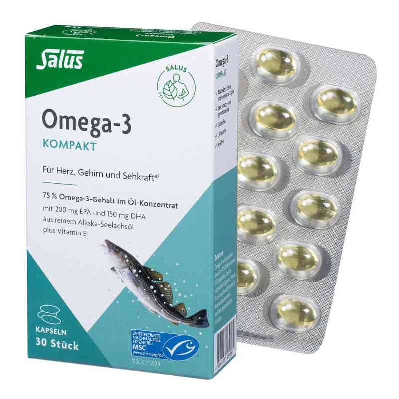 Omega-3 Kompakt aus reinem Alaska-seelachsöl Salus 30 stk von SALUS Pharma GmbH PZN 16151445