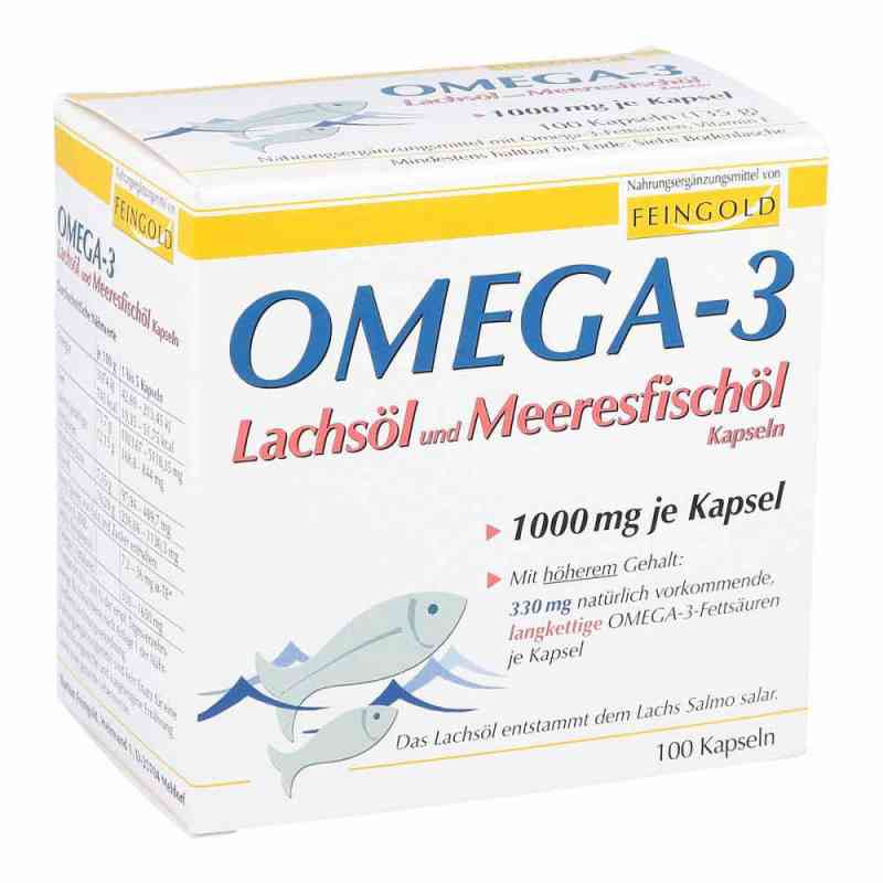 Omega 3 Lachsöl und Meeresfischöl Kapseln 100 stk von Burton Feingold PZN 01453608