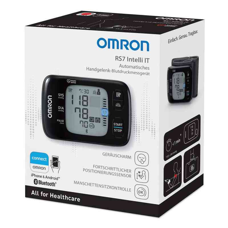 Omron Rs7 Intelli It Handgelenk Blutdruckmessgerät 1 stk von HERMES Arzneimittel GmbH PZN 13967100