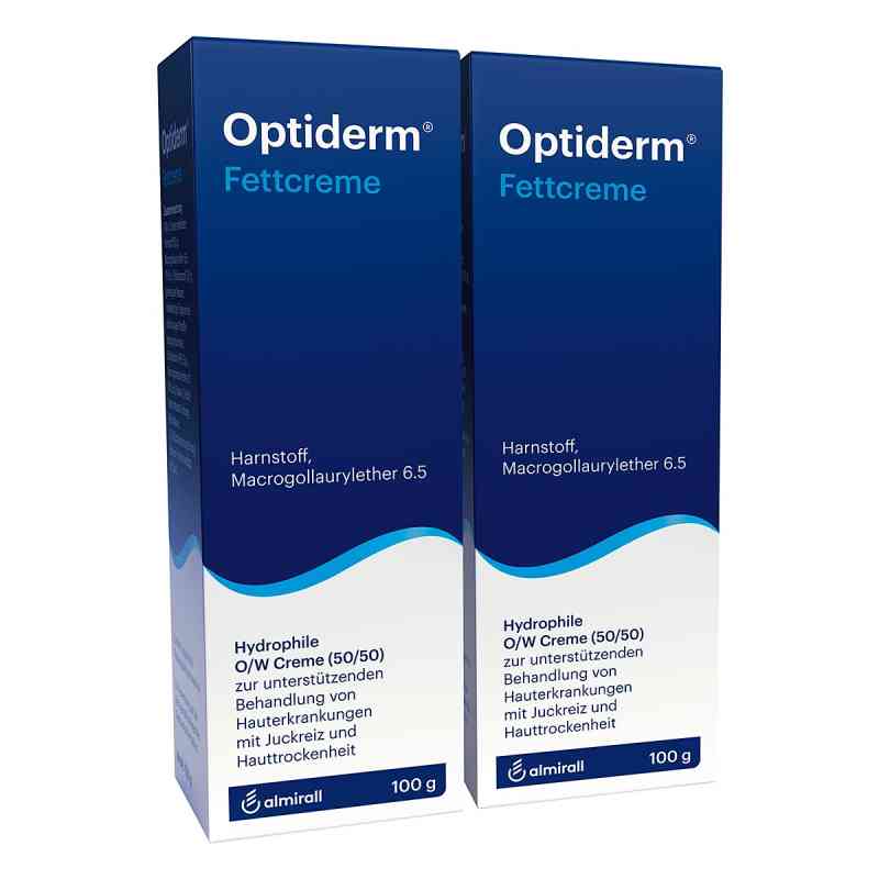 Optiderm Fettcreme 2X100 g von ALMIRALL HERMAL GmbH PZN 02247609