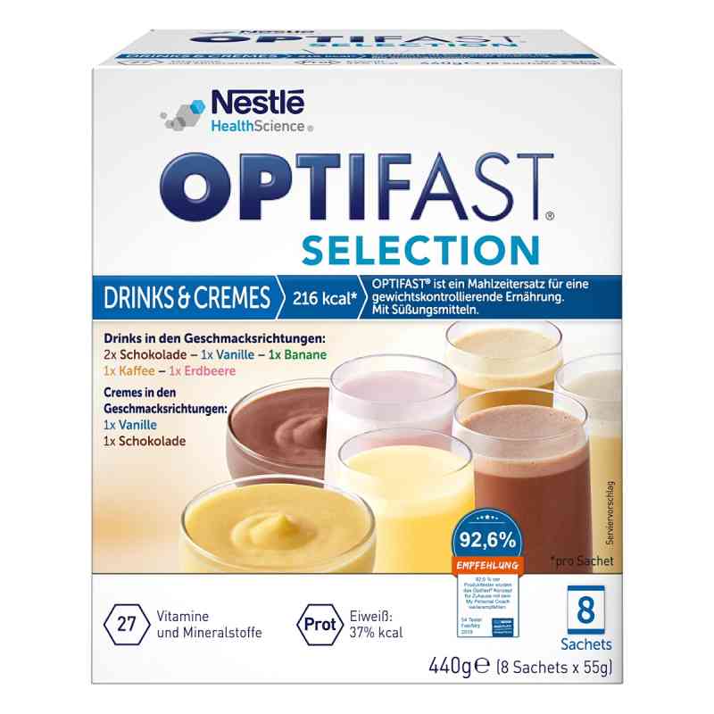 Optifast Selection Drinks & Cremes 8X55 g von Nestle Health Science (Deutschland) GmbH PZN 16742620