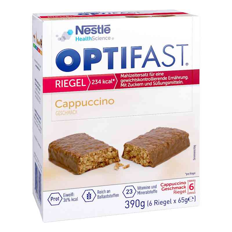 Optifast Riegel Cappuccino 6X65 g von Nestle Health Science (Deutschland) GmbH PZN 15996525