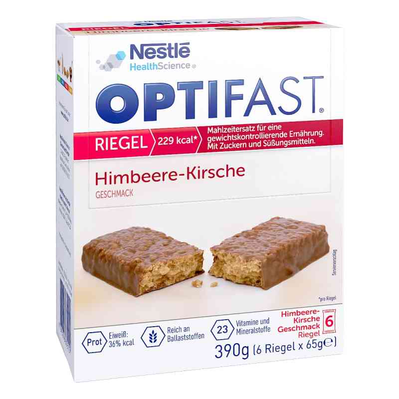 Optifast Riegel Himbeere-Kirsche 6X65 g von Nestle Health Science (Deutschland) GmbH PZN 15996531