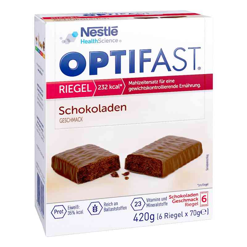 Optifast Riegel Schokolade 6X70 g von Nestle Health Science (Deutschland) GmbH PZN 11526136