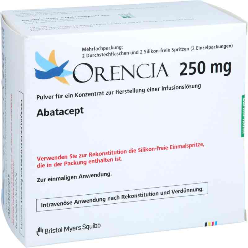 Orencia 250 mg Plv.f.e.konz.z.herst.e.inf.-lsg. 2X250 mg