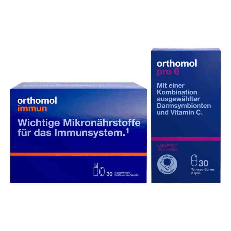 Orthomol Immun Trinkfläschchen/tabletten+Orthomol Pro 6 Kapseln 1 Set von Orthomol pharmazeutische PZN 08106030