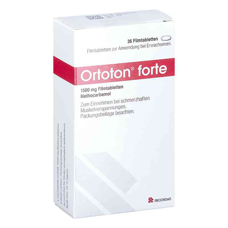 Ortoton® Forte 1500 Mg Filmtabletten 36 stk von Recordati Pharma GmbH PZN 19398028