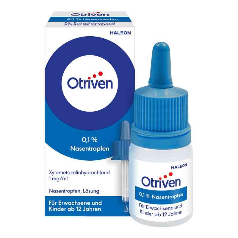 Otriven gegen Schnupfen 0,1 % Nasentropfen 10 ml von Haleon Germany GmbH PZN 00753691