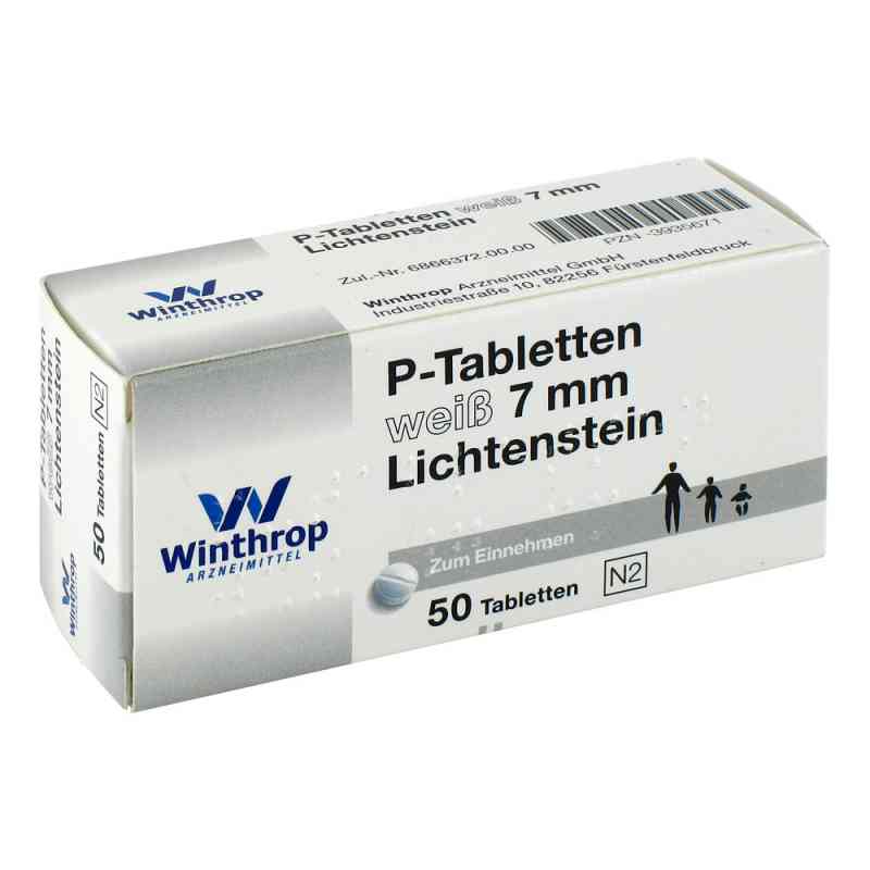 P Tabletten weiss 7 mm Teilk. 50 stk von Zentiva Pharma GmbH PZN 03935671