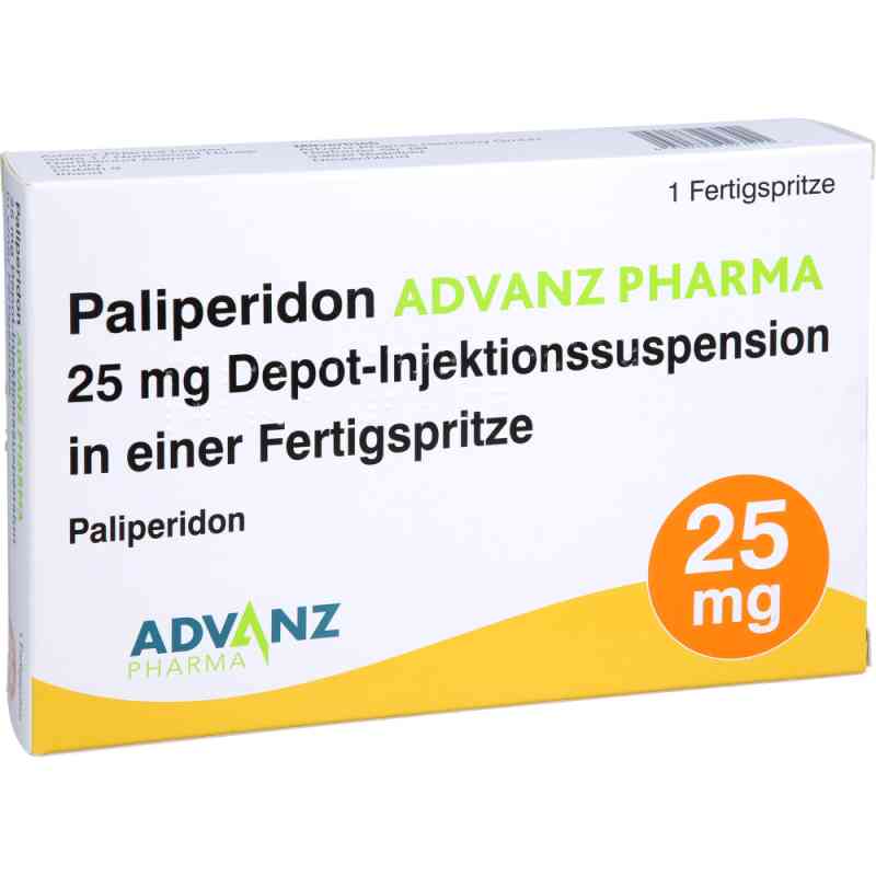 Paliperidon Advanz Pharma 25mg Depot-inj.-susp.fs 1 stk von Advanz Pharma GmbH PZN 18302351