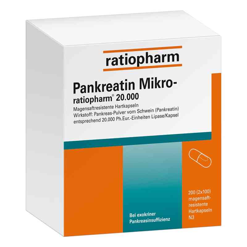 Pankreatin Mikro-ratiopharm 20000 200 stk von ratiopharm GmbH PZN 07097623