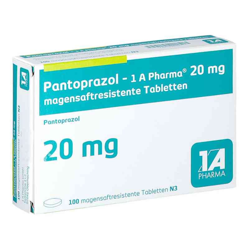 Pantoprazol-1a Pharma 20 mg magensaftresistent Tabletten 100 stk von 1 A Pharma GmbH PZN 05046975