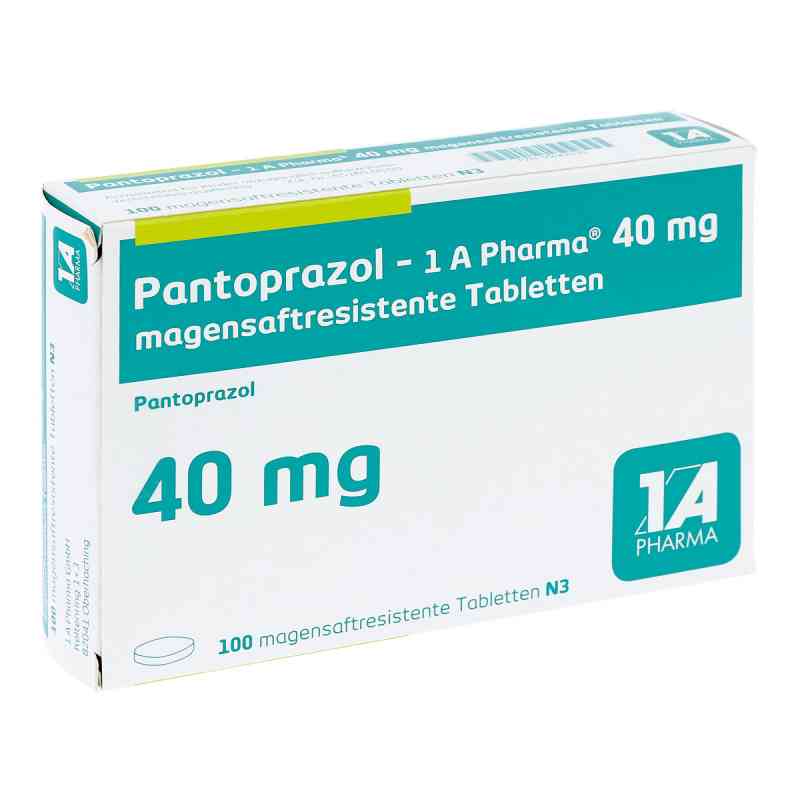 Pantoprazol-1a Pharma 40 mg magensaftresistent   Tabletten 100 stk von 1 A Pharma GmbH PZN 05047070