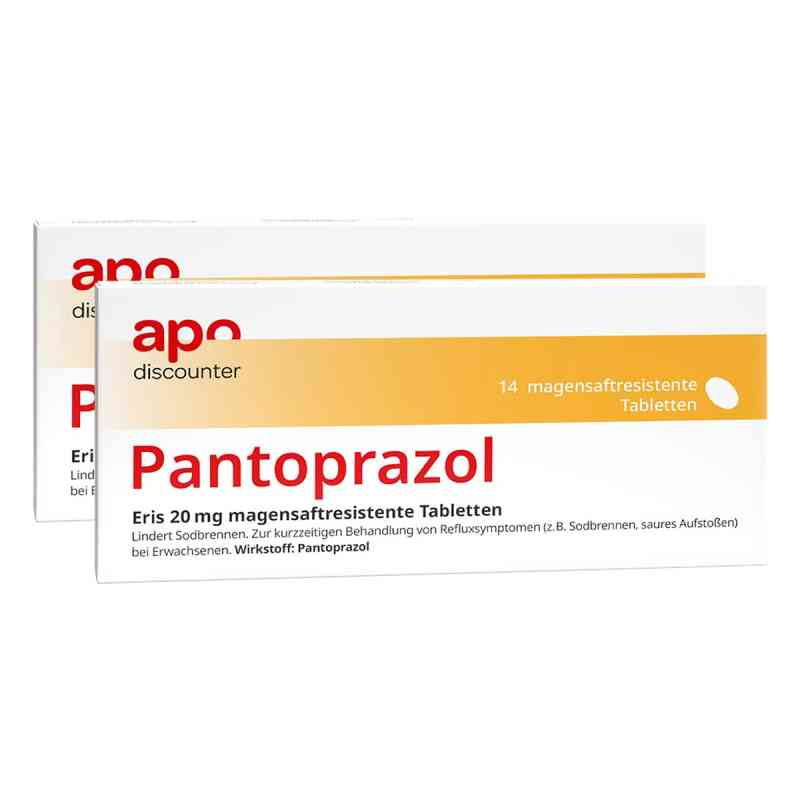 Pantoprazol 20 mg von apodiscounter  2x14 stk von Fairmed Healthcare GmbH PZN 08104211