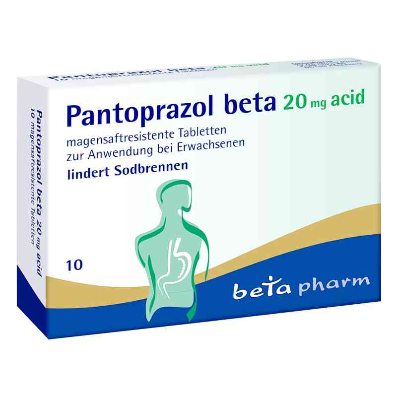 Pantoprazol beta 20 mg acid magensaftresistent Tabletten 10 stk von betapharm Arzneimittel GmbH PZN 15785283