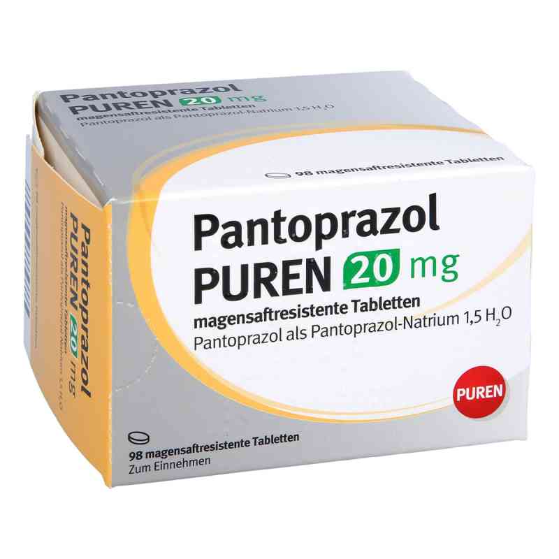 Pantoprazol Puren 20 mg magensaftresistent   Tabletten 98 stk von PUREN Pharma GmbH & Co. KG PZN 11357165