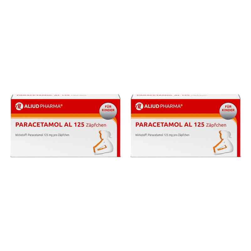 Paracetamol AL 125 Zäpfchen bei akuten Schmerzen und Fieber 2x10 stk von ALIUD Pharma GmbH PZN 08107746