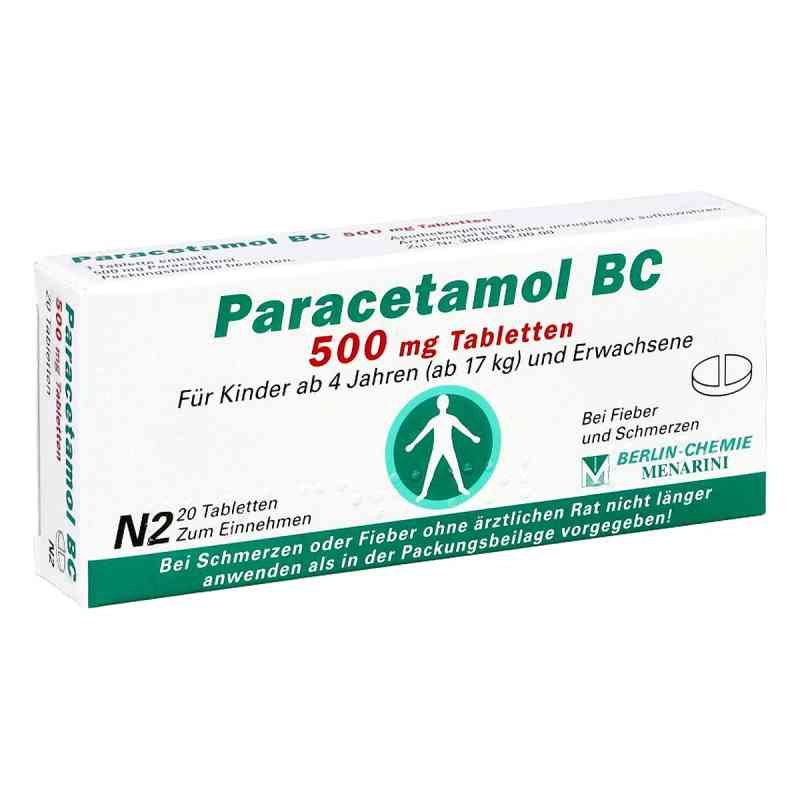 Paracetamol BC 500mg 20 stk von BERLIN-CHEMIE AG PZN 04088380