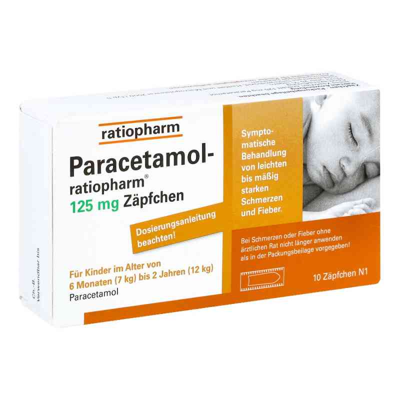 Paracetamol ratiopharm 125mg 10 stk von ratiopharm GmbH PZN 03953580