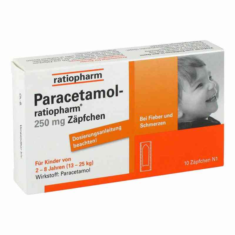 Paracetamol ratiopharm 250 mg Zäpfchen 10 stk von ratiopharm GmbH PZN 03953597