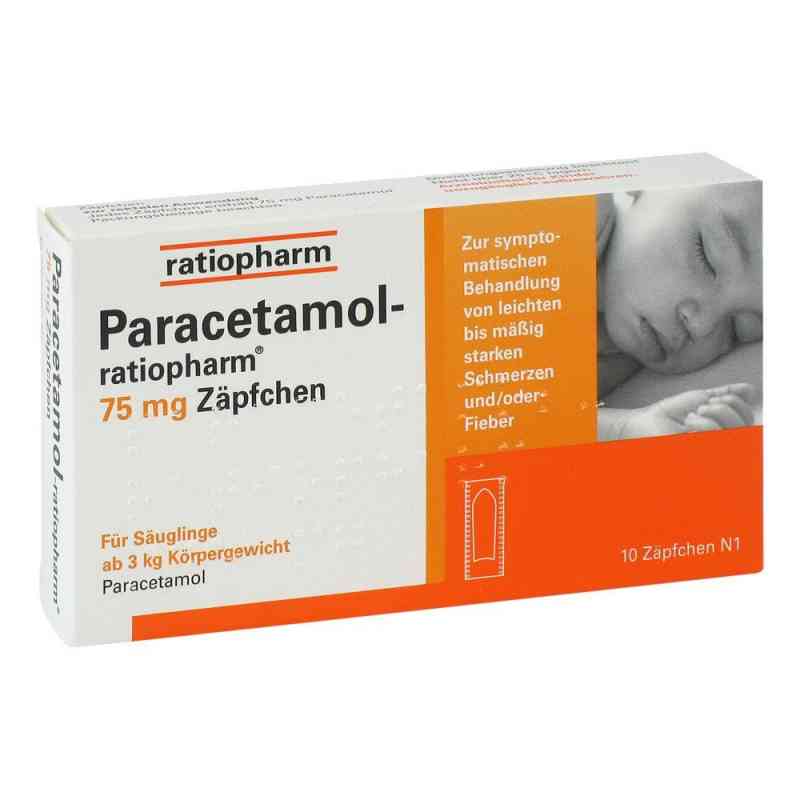 Paracetamol ratiopharm 75 mg Zäpfchen 10 stk von ratiopharm GmbH PZN 09263913